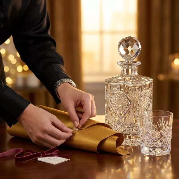 Kőszeg * Olovnatý krištáľ Fľaša na whisky 800 ml (12362)