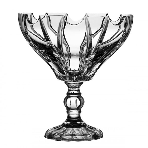 Modern * Olovnatý krištáľ Ovocný tanier na nohe 21,7 cm (15017)