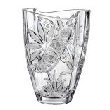 Liliom * Krištáľ Váza v tvare suda 23 cm (Smi17567)