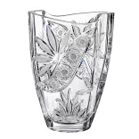 Liliom * Krištáľ Váza v tvare suda 23 cm (Smi17567)