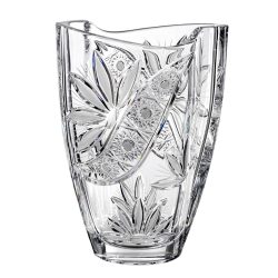 Liliom * Krištáľ Váza v tvare suda 23 cm (Smi17567)