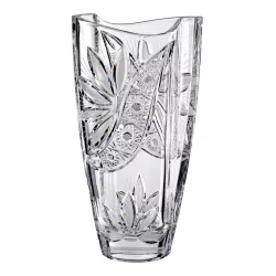 Liliom * Krištáľ Váza v tvare suda 28 cm (Smi17568)
