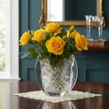 Liliom * Krištáľ Váza H 18 cm (Orb17599)