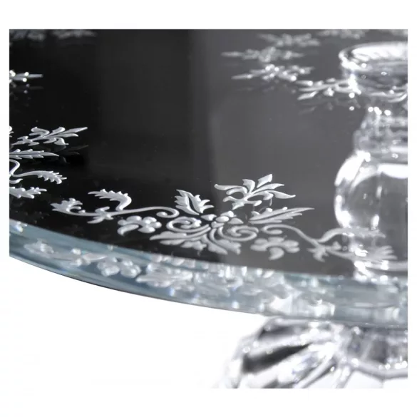 Small Flowers * Krištáľ Stojan na tortu s podstavcom 30 cm (19603)