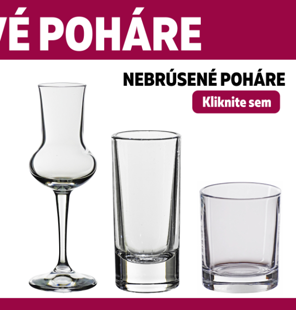 Modern pohár na ovocnú pálenku